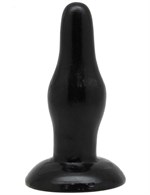 Чёрная анальная пробка с тонким кончиком - 11,5 см. - фото 154417