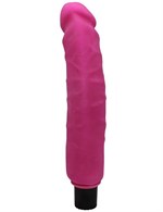 Розовый вибратор  из ультраскин - 22,5 см. - фото 187147