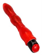Красный гелевый супервибратор Samantha - 28,5 см. - фото 154470