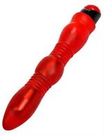 Красный гелевый супервибратор Samantha - 28,5 см. - фото 154471
