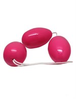 Розовые анально-вагинальные шарики - фото 154492