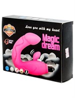 Розовый вибратор Magic Dream для массажа точки G и клитора - фото 154518