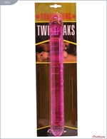 Розовый двусторонний фаллоимитатор Twin Peaks - 33,5 см. - фото 179960