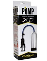 Чёрная вакуумная помпа Eroticon PUMP X3 с ручным насосом - фото 53675
