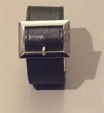 Чёрный браслет с квадратной пряжкой - фото 1414096