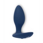 Синяя анальная пробка для ношения Ditto с вибрацией и пультом ДУ - 8,8 см. - фото 1395130