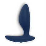 Синяя анальная пробка для ношения Ditto с вибрацией и пультом ДУ - 8,8 см. - фото 1395131