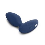 Синяя анальная пробка для ношения Ditto с вибрацией и пультом ДУ - 8,8 см. - фото 154772