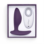 Фиолетовая анальная пробка для ношения Ditto с вибрацией и пультом ДУ - 8,8 см. - фото 1395146