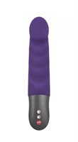 Фиолетовый вибратор Abby G с загнутым кончиком - 18,9 см. - фото 154805
