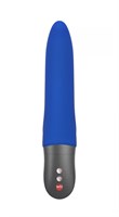 Синий вибратор с тонким кончиком Diva Dolphin - 19,4 см. - фото 154921