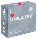 Презервативы с рёбрами Unilatex Ribbed - 3 шт. - фото 155111