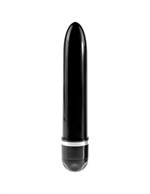 Чёрный вибратор-реалистик 5  Vibrating Stiffy - 16,5 см. - фото 180798