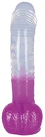 Прозрачно-фиолетовый гелевый фаллоимитатор Ready Mate - 19 см. - фото 1410929