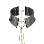 Чёрный ошейник с цепочками Desir Metallique Collar - фото 180445