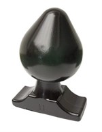 Чёрная анальная пробка All Black Gijs Butt Plug - 19 см. - фото 155838
