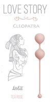 Розовые вагинальные шарики Cleopatra Tea Rose - фото 80846