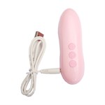 Нежно-розовый вибростимулятор Ecstasy с насадками - фото 156156