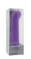 Фиолетовый вибратор PURRFECT SILICONE CLASSIC G-SPOT PURPLE - 17,5 см. - фото 156403
