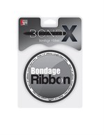 Чёрная лента для связывания BONDX BONDAGE RIBBON - 18 м. 64904 - фото 137548