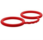 Красные силиконовые наручники BONDX SILICONE CUFFS 64920 - фото 54650