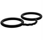 Чёрные силиконовые наручники BONDX SILICONE CUFFS 64921 - фото 54652