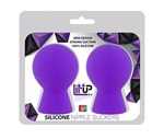 Фиолетовые присоски для груди LIT-UP NIPPLE SUCKERS SMALL PURPLE - фото 156477