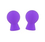 Фиолетовые присоски для груди LIT-UP NIPPLE SUCKERS SMALL PURPLE - фото 468923