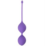 Фиолетовые вагинальные шарики SEE YOU IN BLOOM DUO BALLS 36MM - фото 93783