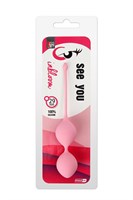 Розовые вагинальные шарики SEE YOU IN BLOOM DUO BALLS 29MM - фото 81212