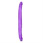 Фиолетовый двусторонний фаллоимитатор B Yours 16  Double Dildo - 40,6 см. - фото 156796