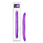 Фиолетовый двусторонний фаллоимитатор B Yours 16  Double Dildo - 40,6 см. - фото 156797