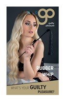 Чёрный стек с резиновой метелкой на конце Rubber Whip - 48 см. - фото 156910