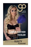 Стек с большим фиолетовым пером Large Feather Tickler - 65 см. - фото 156925