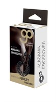 Чёрные зажимы на соски Alabama Crossover Nipple Clamps с цепью - фото 1395859
