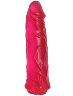 Гелевый розовый фаллоимитатор без мошонки - 17 см. - фото 81443