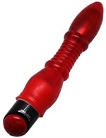Красный гелевый вибратор Carrie - 25 см. - фото 157087