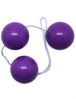 Фиолетовые тройные вагинальные шарики - фото 81480