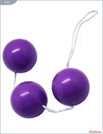 Фиолетовые тройные вагинальные шарики - фото 81482
