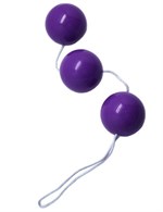Фиолетовые тройные вагинальные шарики - фото 81479