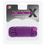 Фиолетовая хлопковая веревка BONDX LOVE ROPE 10M PURPLE - 10 м. - фото 187152