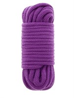 Фиолетовая хлопковая веревка BONDX LOVE ROPE 10M PURPLE - 10 м. - фото 187151