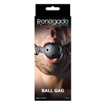 Чёрный кляп-шар с отверстиями для воздуха Renegade Bondage Ball Gag - фото 186013