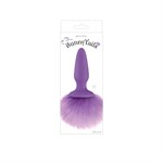 Фиолетовая анальная пробка с фиолетовым заячьим хвостом Bunny Tails Purple - фото 1396070