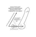 Кожаный пояс харнесс премиум класса WOMAN SIMPLEX (S) с 3 насадками 67384