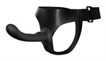 Страпон с изогнутой головкой Ultra Harness Curvy Dildo - 15,8 см. - фото 1396325