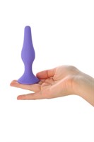 Фиолетовая анальная втулка Toyfa A-toys - 12,5 см. - фото 1396411