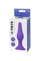 Фиолетовая анальная втулка Toyfa A-toys - 12,5 см. - фото 1396412