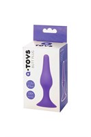 Фиолетовая анальная втулка Toyfa A-toys - 11,3 см. - фото 1396421