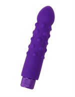 Фиолетовый вибратор с шишечками - 17 см. - фото 149386